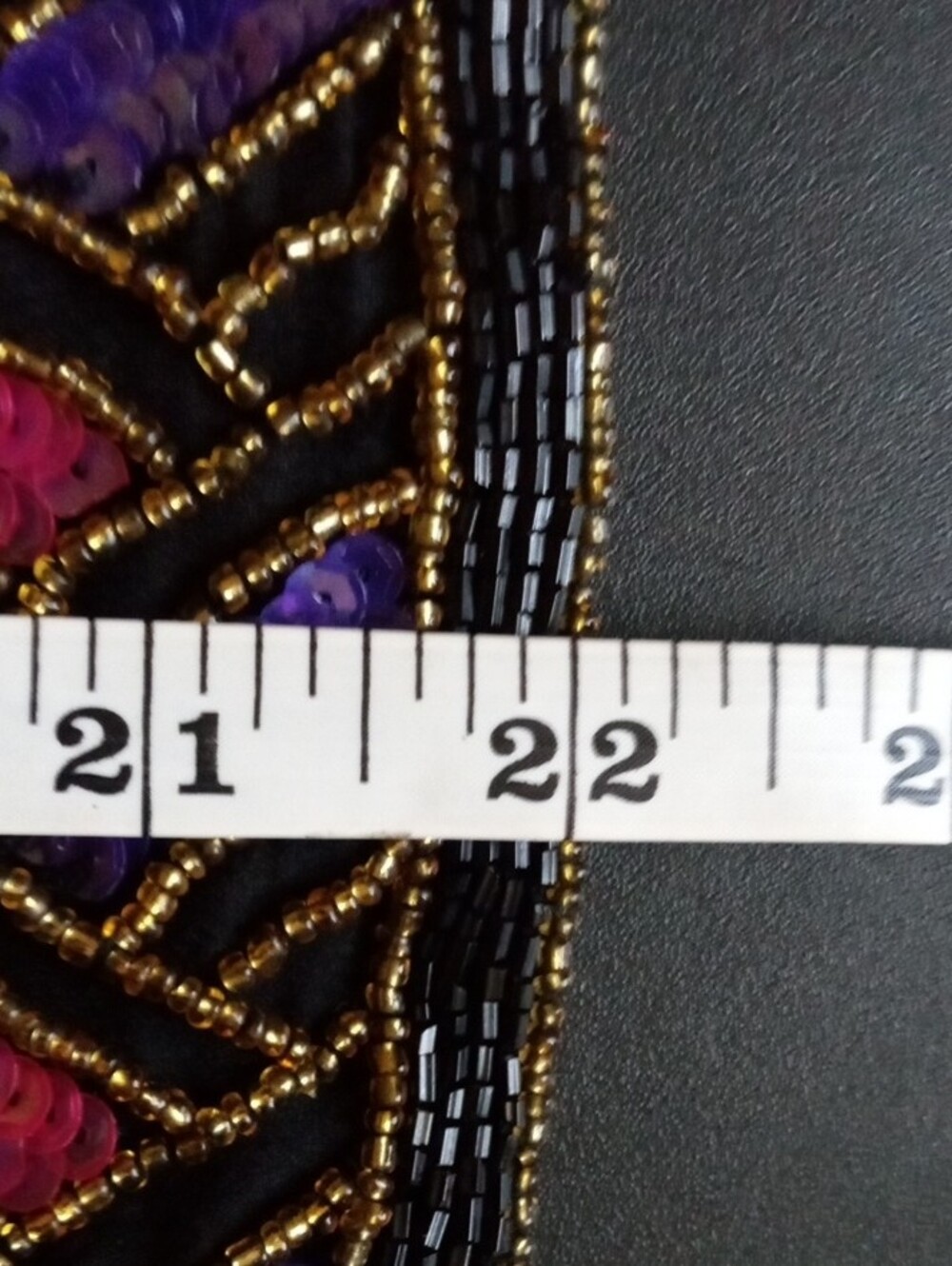 Papell Boutique Silk Sequin And Beaded Jacket Size 16 - Picture 9 of 10